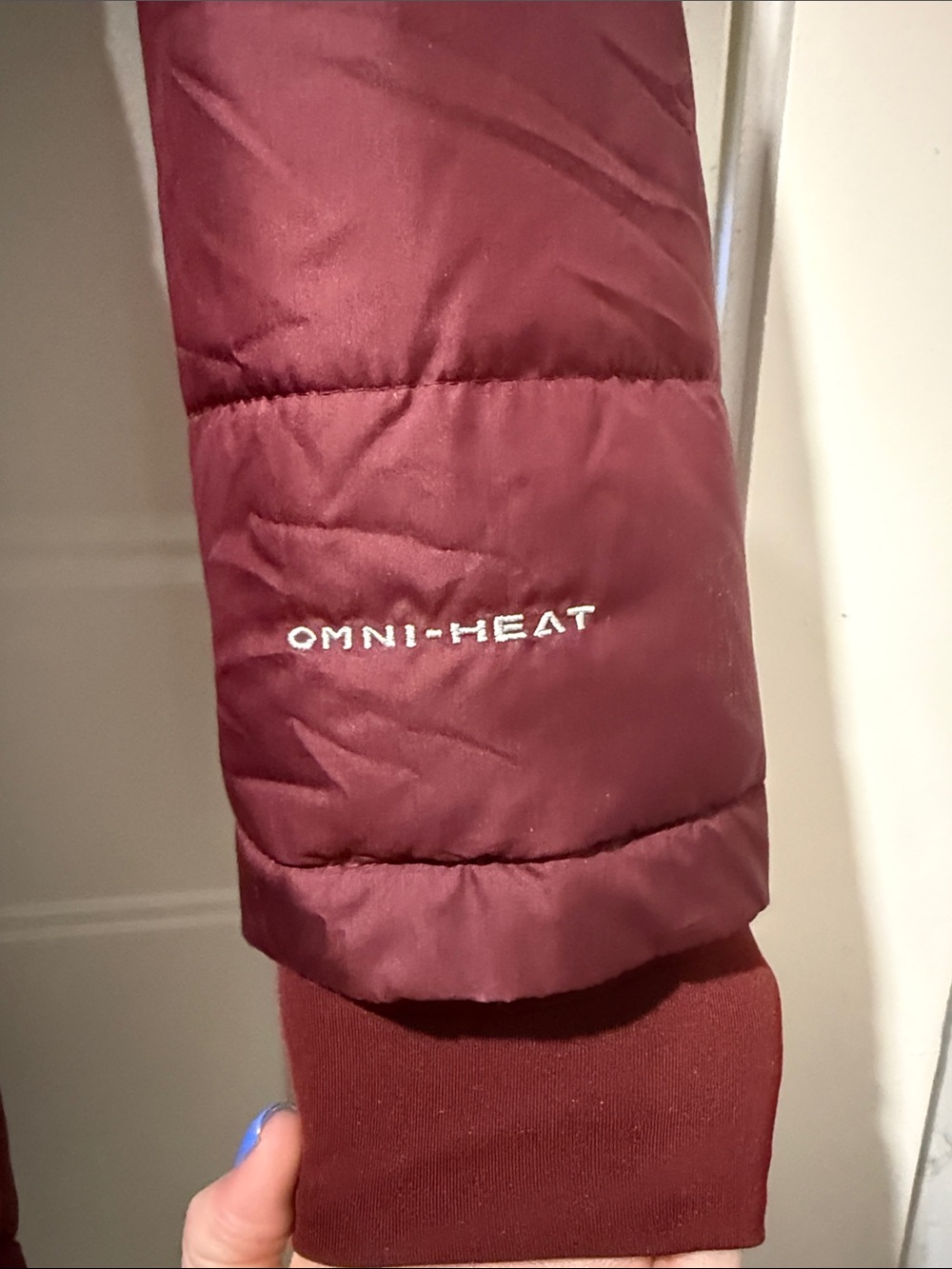 Columbia Women's Burgundy Quilted Hooded Puffer Coat - Picture 3 of 5